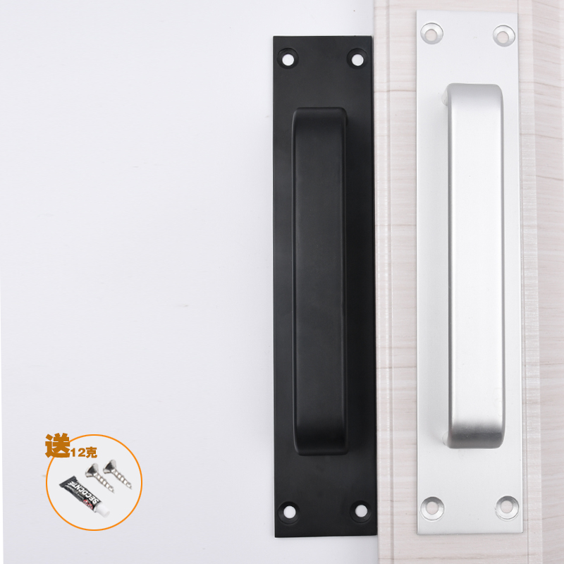 移门柜门拉手浴室免打孔明装铝合金实心粘贴手柄卫生间推拉门把手 - 图2