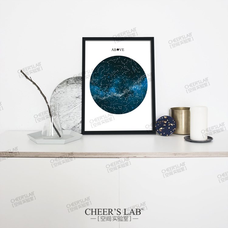 cheer-lab 独家 流光细闪星空迷梦  北欧现代风格 墙面装饰画 - 图0