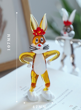 玻璃装饰卡通桌面可爱摆件