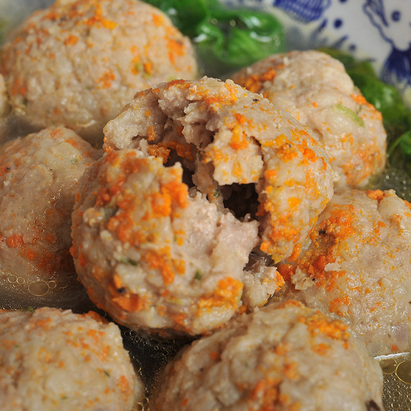 五亭桥 扬州特产狮子头手工肉丸子红烧方便四喜丸子2盒装送礼袋,淘宝优惠券,粉丝福利购,淘宝优惠卷