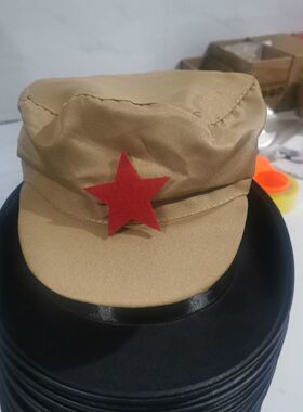八路军演出帽红军演出帽各种影视道具舞台表演抗战服装道具帽子