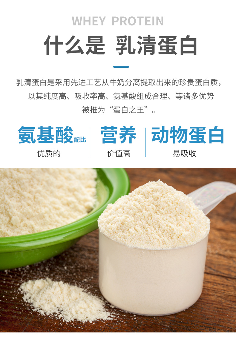 正品浓缩wpc80乳清蛋白粉wpl90分离乳清蛋白粉增重增肌健身粉原粉 - 图0