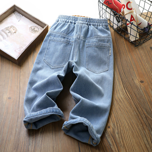 ໂສ້ງເດັກຊາຍຊັກ denim, versatile, casual ແລະຄົນອັບເດດ: