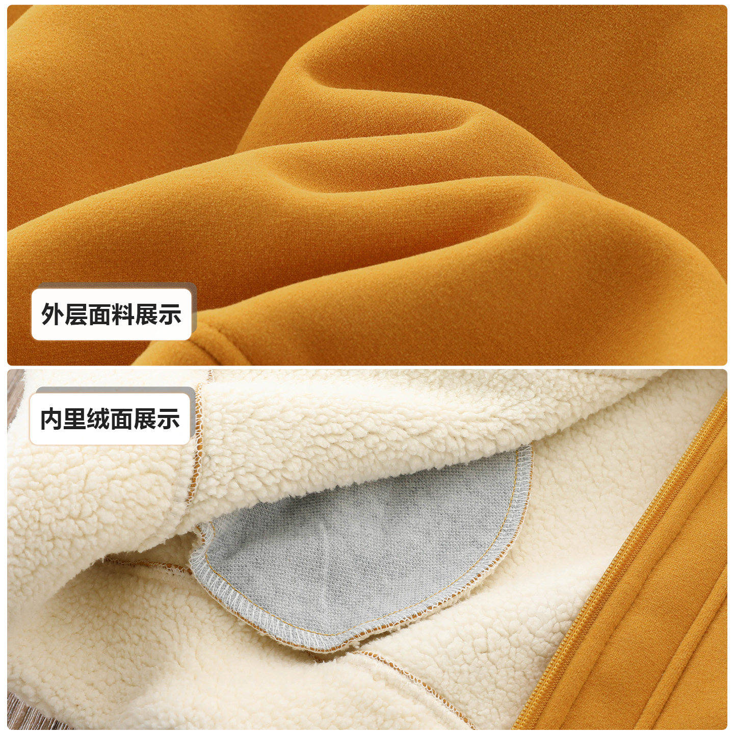 男童加绒羊羔毛外套卫衣秋冬2025新款中大童保暖防风立领拉链上衣,淘宝优惠券,粉丝福利购,淘宝优惠卷