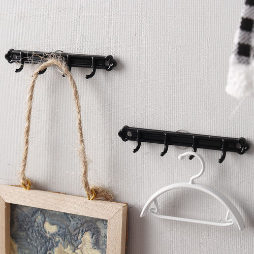 里左拉微缩模型迷你墙壁挂钩玩具dollhouse12分ob11娃娃屋diy铁艺 - 图1