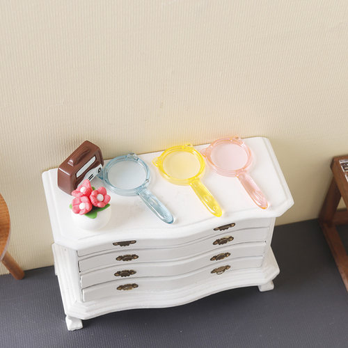 里左拉 微缩食玩放大镜迷你模型1:12分ob11娃娃屋bjd过家家玩具 - 图1