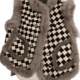 European Mink Fur Vest Small Fragrant Wind Jacket Women 2025 Autumn and Winter Houndstooth Fur Loose Fur Collar Stacked Vest
