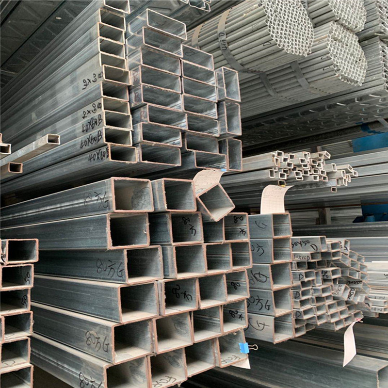 镀锌方管6米 圆管钢材40x60加厚型材 矩形管栏杆护栏围栏加工定制