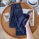 Denim ສີຟ້າ tencel denim pants ກາງເກງຂາກວ້າງຂອງແມ່ຍິງ