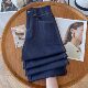 Denim ສີຟ້າ tencel denim pants ກາງເກງຂາກວ້າງຂອງແມ່ຍິງ