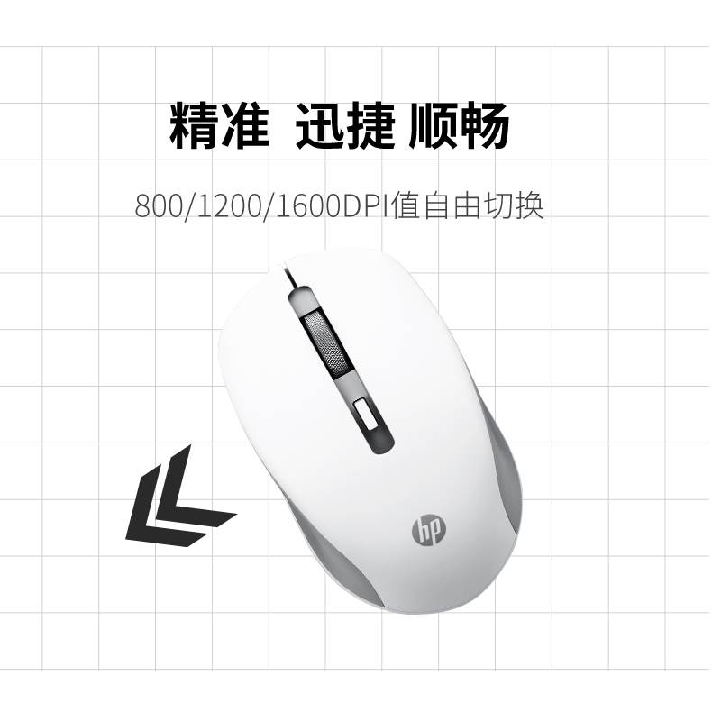 HP/惠普无线鼠标2.4GHz静音办公便携电脑鼠标游戏官方标配-图2