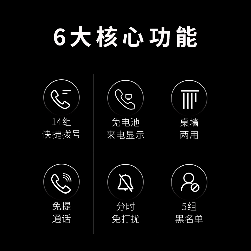 德国Gigaset原西门子DA660固定电话机家用来电语音报号办公室座机 - 图3