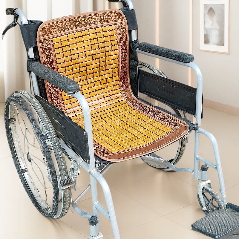 轮椅凉席坐垫电动轮椅专用坐垫垫子靠背防褥疮夏季透气通风隔热