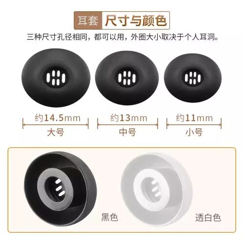 适用荣耀亲选LCHSE X5i耳帽荣耀Earbuds X5s蓝牙耳机硅胶套Wingcloud X5sPro入耳式记忆海绵耳塞套替换配件 - 图2