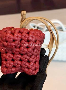 送礼佳品趣味可爱真皮小羊皮编织辣椒挂饰挂件精巧逼真手袋装饰品