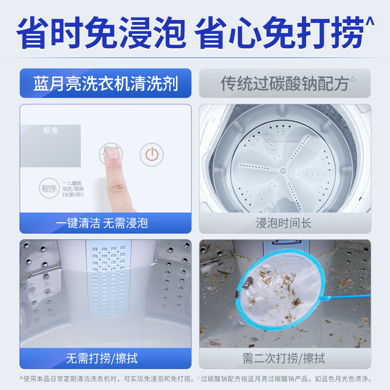 蓝月亮洗衣机清洗剂600g/瓶 波轮滚筒洗衣机可用 除垢除菌去异味 - 图2