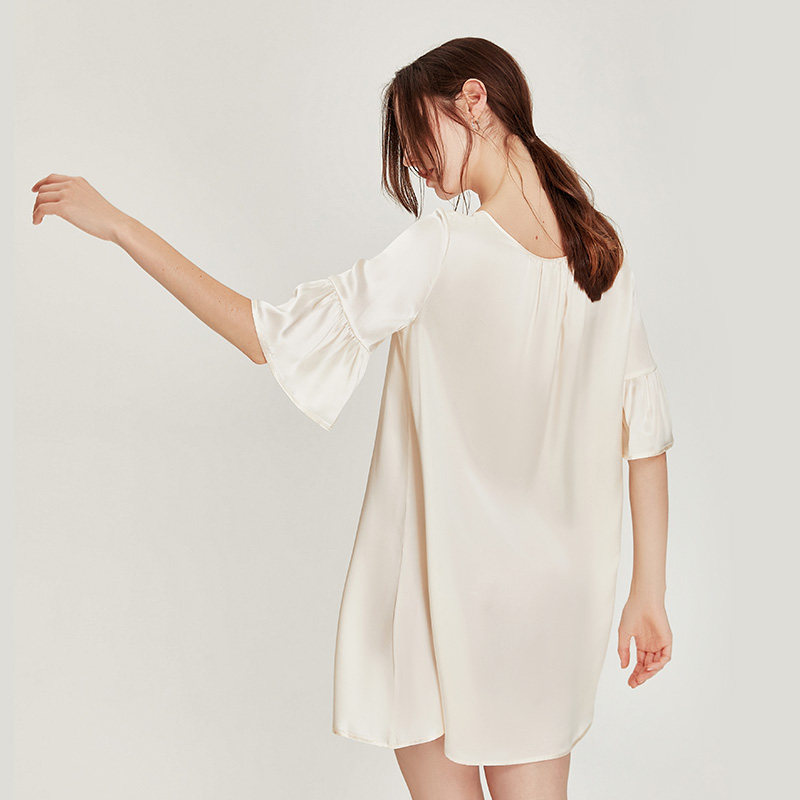 珊目尔宫廷风复古短款夏季新款睡裙 珊目尔睡裙