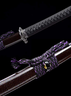 一体居合道带鞘木刀实木武士刃