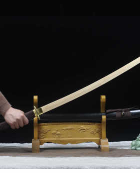 一体居合道刀剑木刀带鞘 动漫日本武士刃武术训练习道具表演摆设
