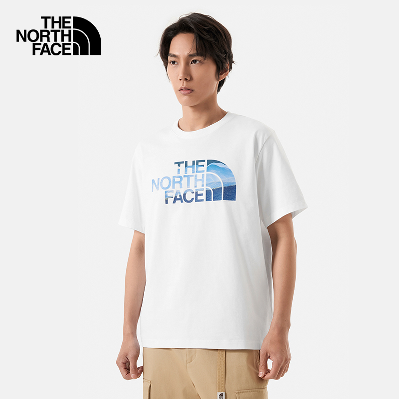 TheNorthFace北面24春夏短袖T恤男女户外休闲舒适透气棉半袖88GM - 图2