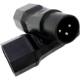 ຫົວປືນໃຫຍ່ຫົວແປງລົດໄຟຟ້າ socket ຫມໍ້ໄຟລົດ fast charging station connect port conversion plug 1.8 ເສັ້ນຜ່າສູນກາງ