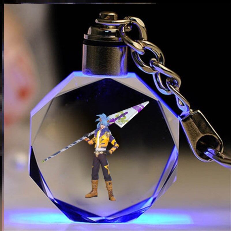 王者荣耀水晶王者荣耀水晶钥匙扣李信一念神魔纪念品元歌毕业生日礼物实用澜铠