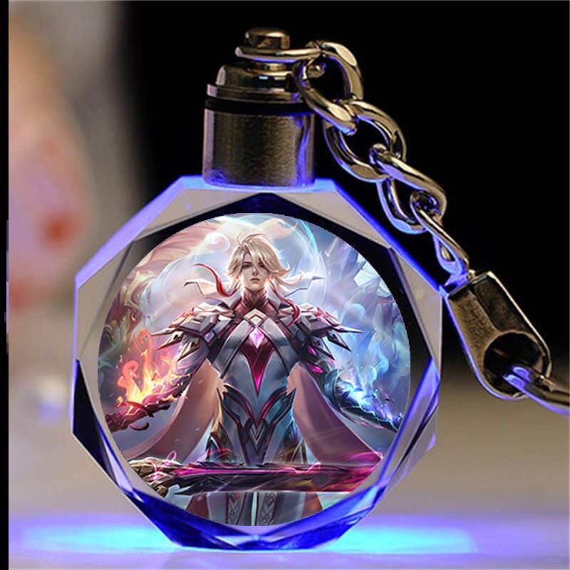 王者荣耀水晶王者荣耀水晶钥匙扣挂件闺蜜曦玄引男女铠琥珀纪元女友小玩具周边