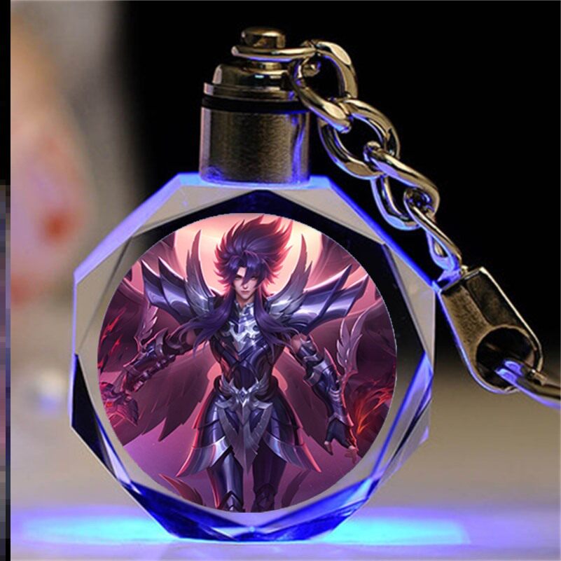 王者荣耀水晶王者荣耀水晶挂件钥匙扣吕布逐霄战戟纪念虞姬夏日便利店定制毕业