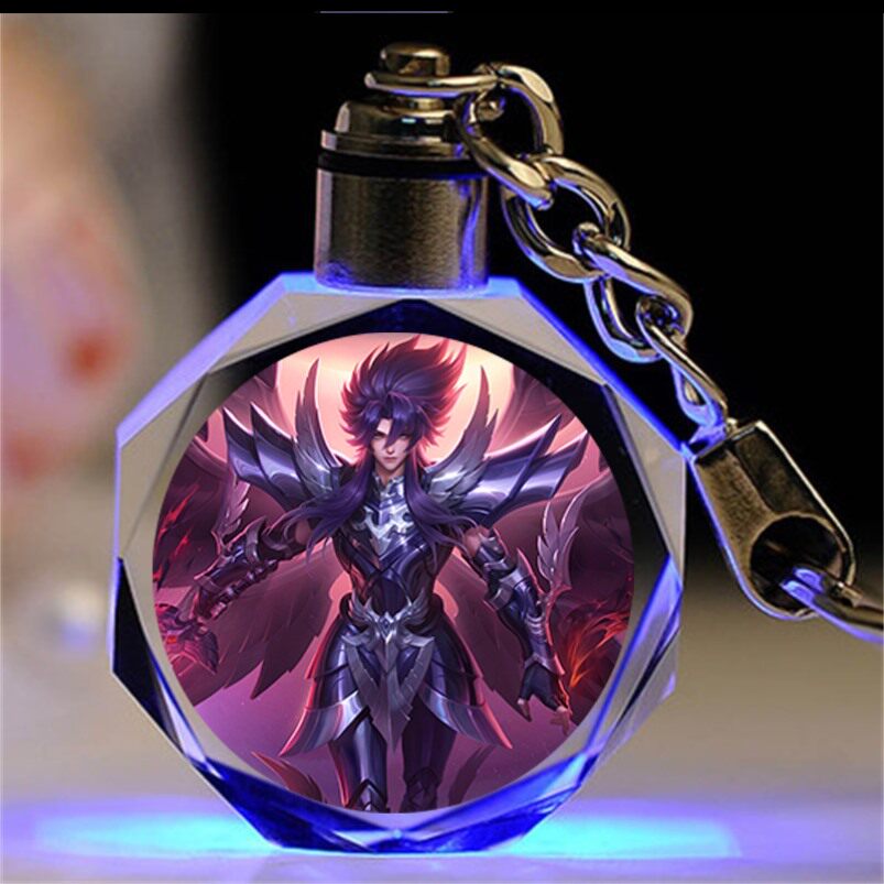 王者荣耀水晶王者荣耀水晶钥匙扣挂件百里守约创意心动手记铠银白咏叹调女友澜