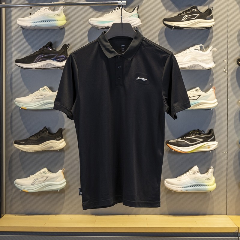 李宁短袖POLO衫男子2025新款夏季舒适透气休闲翻领T恤APLU803,淘宝优惠券,粉丝福利购,淘宝优惠卷