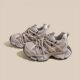 European station genuine leather dad shoes for women 2025 spring new style breathable mesh straps to show feet small sports street casual shoes