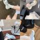 Thick-soled breathable mesh sports and casual shoes for women 2025 new summer style versatile splicing lightweight height-increasing dad shoes