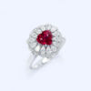 Luxurious 1 carat non-heated pigeon blood ruby dual purpose ring