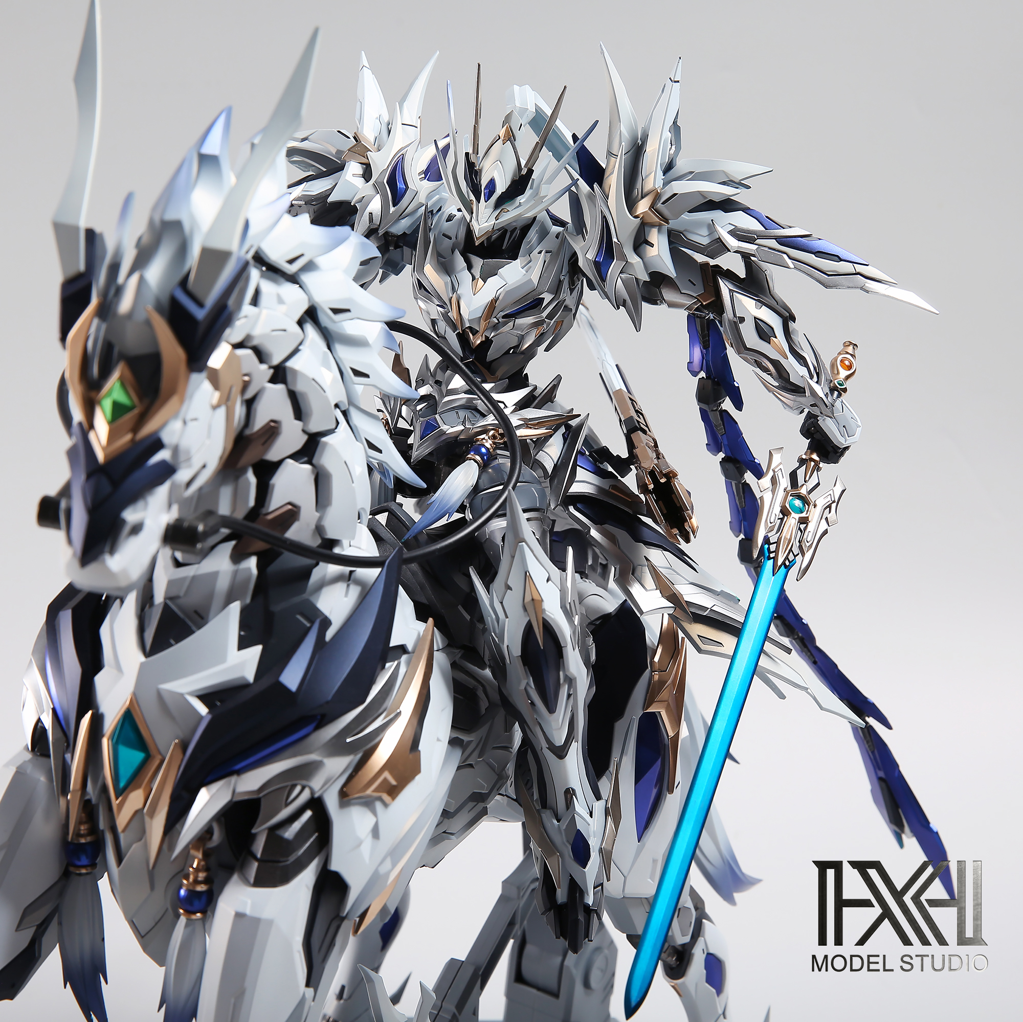 星海预涂装 摩动核赵云天 合金骨架拼装模型预涂装 改色 成品礼物 - 图1