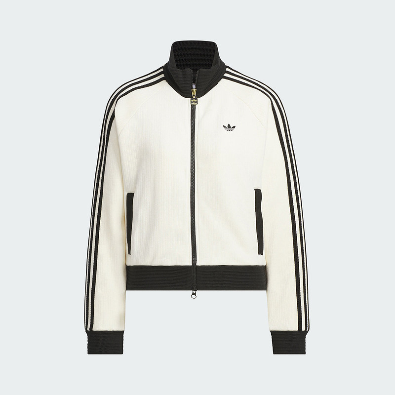 adidas阿迪达斯三叶草丝绒立领夹克春秋女双向拉链撞色外套JN0722,淘宝优惠券,粉丝福利购,淘宝优惠卷