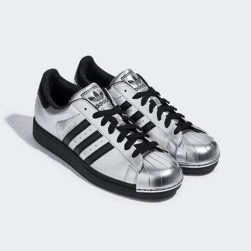 adidas阿迪达斯三叶草金属银贝壳头superstar二代男女板鞋KI9988 - 图1