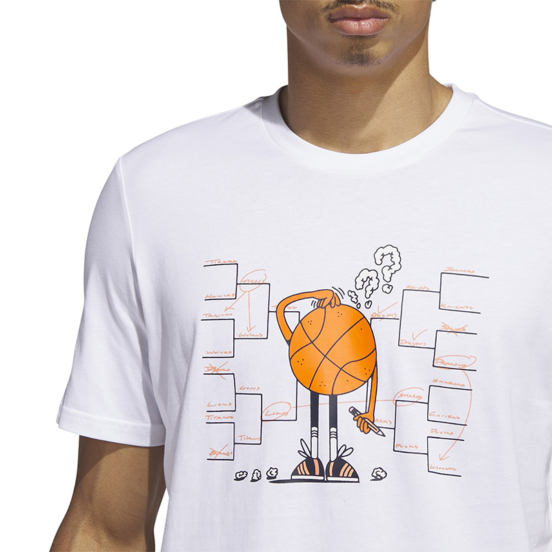 Adidas阿迪达斯短袖T恤男2023夏新款篮球运动休闲半袖上衣IC1870-图2