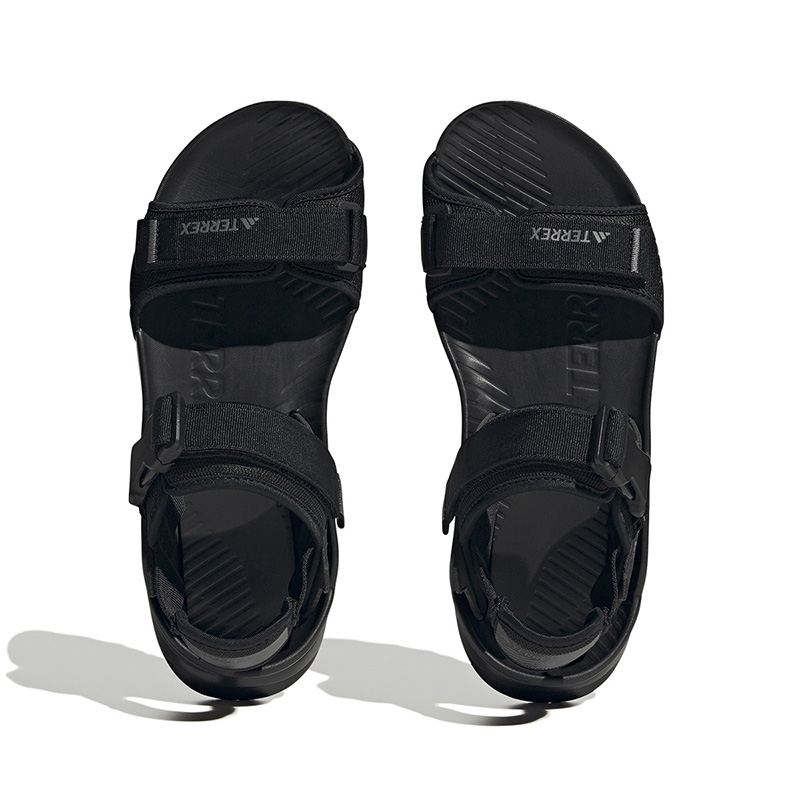 Adidas/阿迪达斯男鞋夏季新款黑色魔术贴凉鞋户外沙滩鞋ID4269-图2