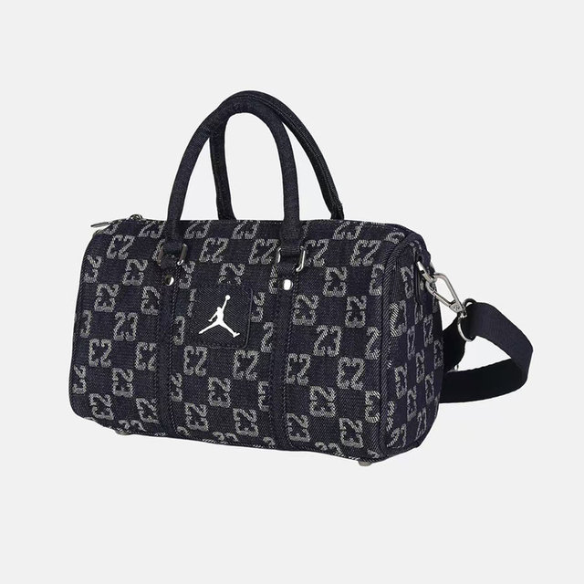 ຖົງບ່າ Jordan Nike ຜູ້ຊາຍ ຖົງແມ່ຍິງ ຖົງເຕັມພິມ retro denim ກິລາຖົງມື IZ8440-455