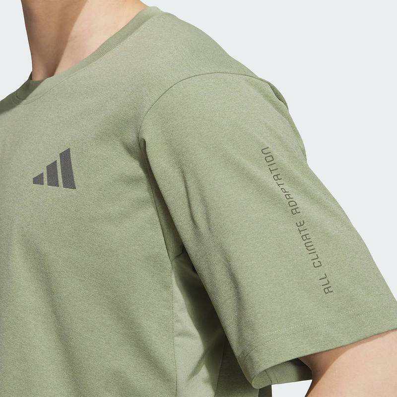 adidas阿迪达斯舒爽干练训练健身衣2025秋男清风短袖T恤 KB5160 - 图2