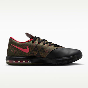 NIKE耐克男鞋KD 6复刻杜兰特6代黑粉气象员实战篮球鞋IM4409-001