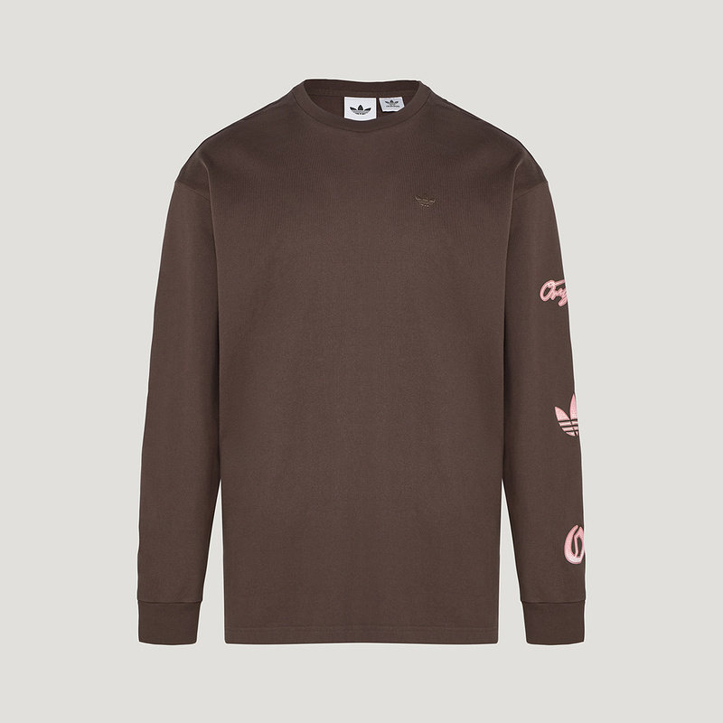 adidas阿迪达斯三叶草大LOGO棉质套头上衣2026春男长袖T恤 KR5045,淘宝优惠券,粉丝福利购,淘宝优惠卷