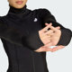 Adidas Adidas-abrigo deportivo ajustado de secado rápido con cuello medio alto, chaqueta de punto para mujer de otoño JM9185