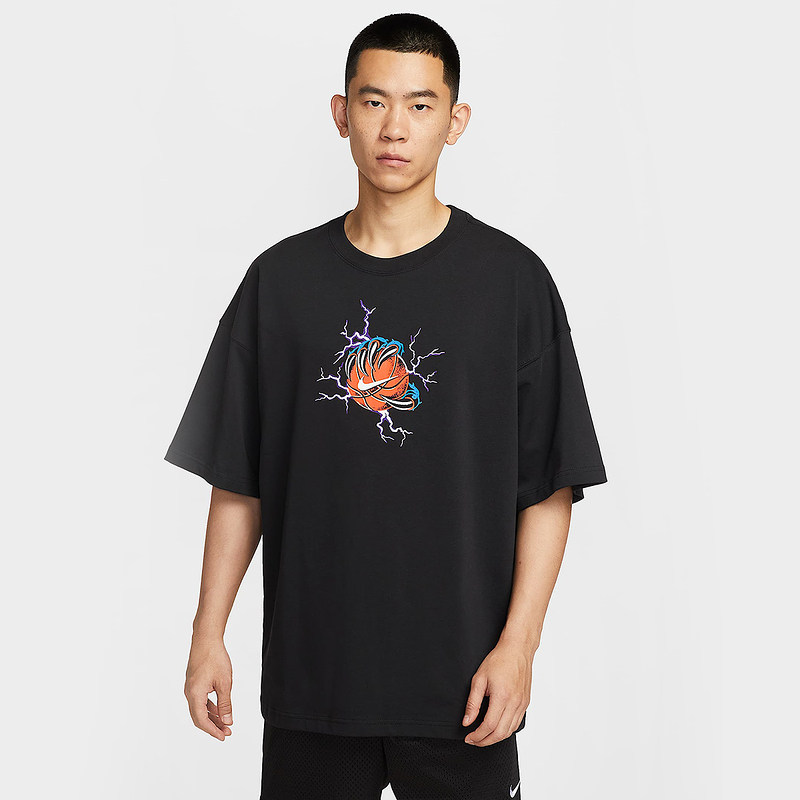 Nike耐克短袖男夏季新款宽松透气篮球图案棉质运动T恤IH9269-010,淘宝优惠券,粉丝福利购,淘宝优惠卷