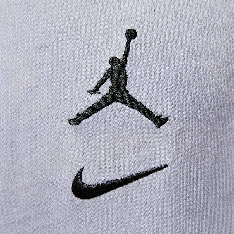 NIKE耐克短袖男夏新款JORDAN背标印花宽松棉质运动T恤IB8915-100,淘宝优惠券,粉丝福利购,淘宝优惠卷