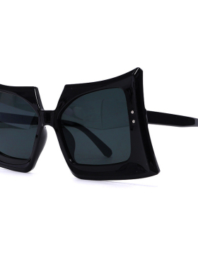 2025新款时尚彩色蝴蝶太阳镜女个性走秀凹造型嘻哈街拍不规则墨镜