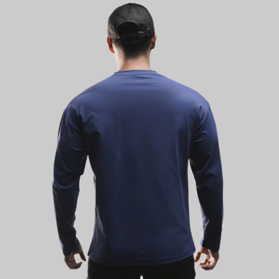 美式运动长袖男T恤休闲圆领宽松打底衫速干弹力跑步训练健身衣服,淘宝优惠券,粉丝福利购,淘宝优惠卷