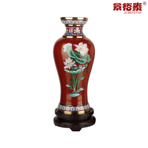 景泰蓝花瓶喜事连连对瓶戴嘉林大师家居客厅工艺品摆件商务礼品 - 图2