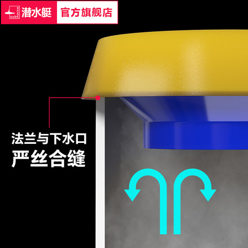 潜水艇马桶法兰密封圈防臭防漏坐便器底部下水口通用配件黄油胶圈 - 图1