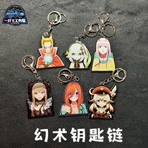 (Phantom Keychain) Illusionist Transformation Key Chain Secondary Meta Cartoon Decoration Original Key Chain Pendant